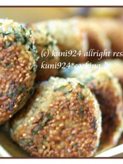 シソとゴマの風味焼きおにぎり-レシピのメイン写真