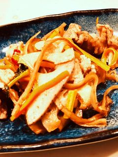 きんぴらゴボウレンコンとお刺身の大根-レシピのメイン写真