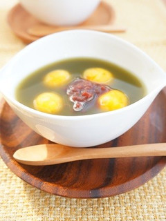 かぼちゃ白玉団子の抹茶おしるこ-レシピのメイン写真