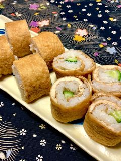 薄揚げで作る*いなり巻き寿司-レシピのメイン写真