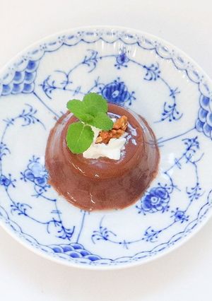ココアムース　くるみ添え-レシピのメイン写真