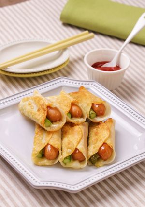 香薫ウインナーとアスパラチーズの揚げ餃子-レシピのメイン写真