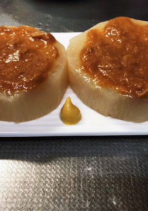 ツナ味噌で食べる　ふろふき大根　-レシピのメイン写真