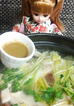 リカちゃん♡お助け甘酢水炊きごま甘酢だれ-レシピのメイン写真