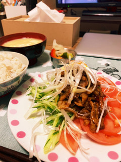 豚バラ肉の細切り柚味噌炒め-レシピのメイン写真
