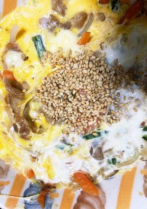 全てレンジきな粉入り豚平焼き風-レシピのメイン写真