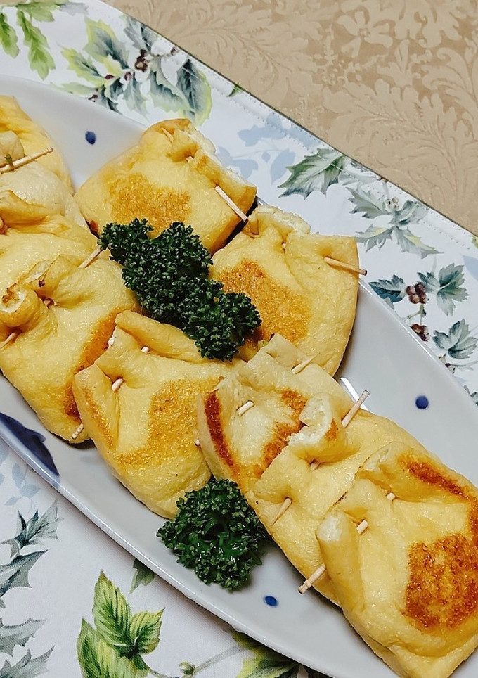 鶏挽肉とチーズの油揚げ焼き-レシピのメイン写真