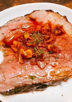 肉を食え！！ニンニク香るレアステーキ-レシピのメイン写真