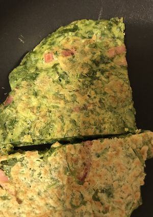 大根葉とベーコンのお好み焼き-レシピのメイン写真