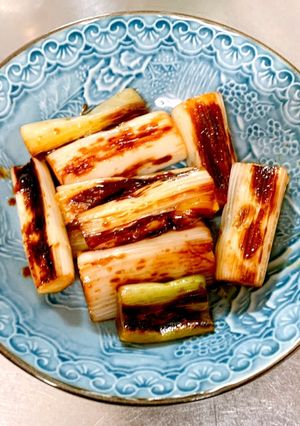 割下を絡めるねぎの照り焼き-レシピのメイン写真