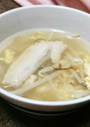 手羽先の先ともずく酢のスープ-レシピのメイン写真