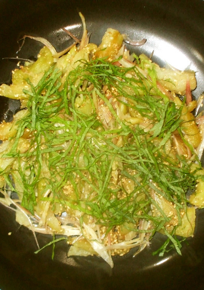 みょうがナスの胡麻醤油あえ♪簡単-レシピのメイン写真