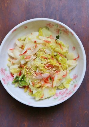 調味料1本で絶品！白菜と桜えびの和え物-レシピのメイン写真