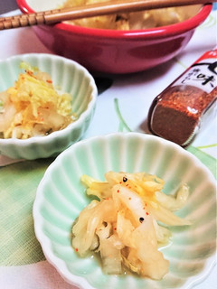 ピリ辛!即席お漬物風【白菜の七味漬浸し】-レシピのメイン写真