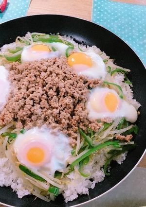 フライパンでビビンバ-レシピのメイン写真