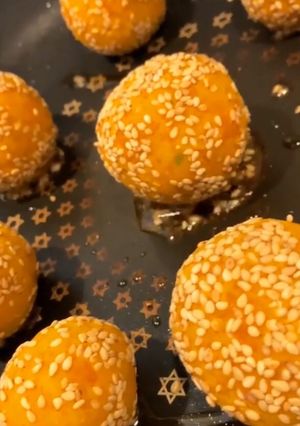かぼちゃのゴマチーズダンゴ-レシピのメイン写真