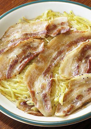 豚バラ肉とじゃがいもせん切りのガレット-レシピのメイン写真