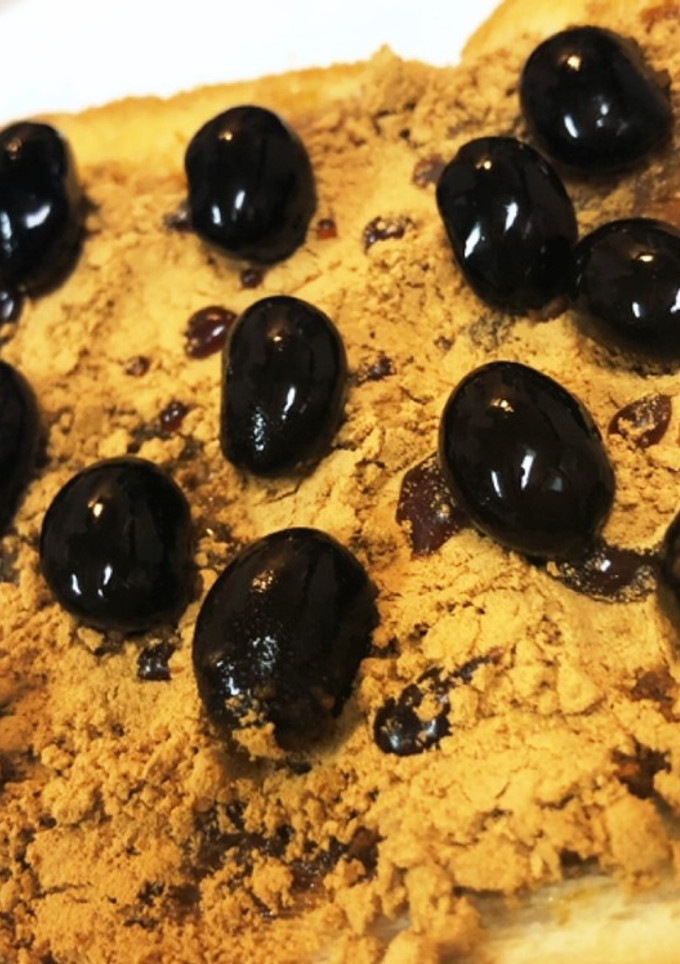 和風☆黒豆黒蜜きなこトースト-レシピのメイン写真