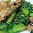 ターサイと牛バラ肉と玉子の中華炒め