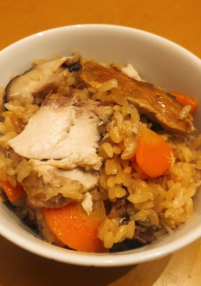 【ダイエット】サバ缶で簡単！炊き込みご飯-レシピのメイン写真