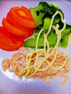 鶏肉水煮缶入りサラダ-レシピのメイン写真
