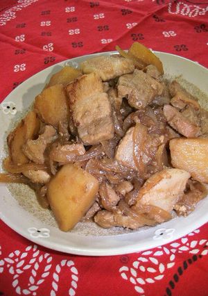 ポンでサッパリ！炒め煮肉じゃが♪-レシピのメイン写真