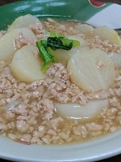 鶏ひき肉とかぶのあんかけ煮-レシピのメイン写真