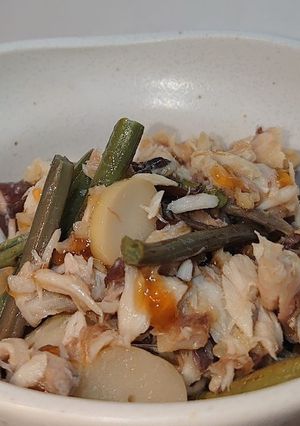 焼きサバのアレンジ♪山菜ポン酢あえ-レシピのメイン写真