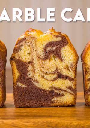 ココアのマーブルパウンドケーキ-レシピのメイン写真