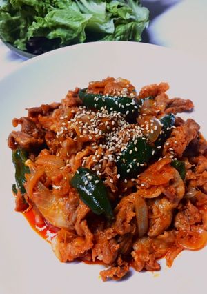 旨辛！ご飯がすすむ！豚のコチュジャン炒め-レシピのメイン写真