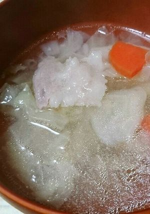 豚バラ肉とキャベツの柚子塩スープ-レシピのメイン写真