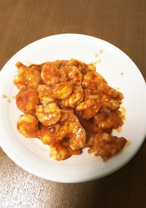 スイートチリソースとセロリのエビチリ-レシピのメイン写真