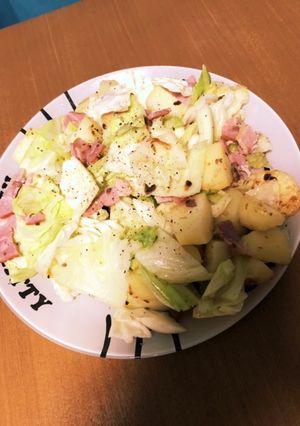 キャベツとポテトのアンチョビ炒め-レシピのメイン写真