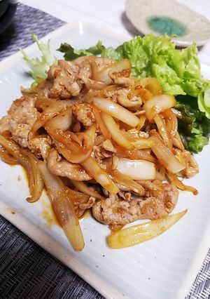 豚肉と玉ねぎの甘辛炒め-レシピのメイン写真