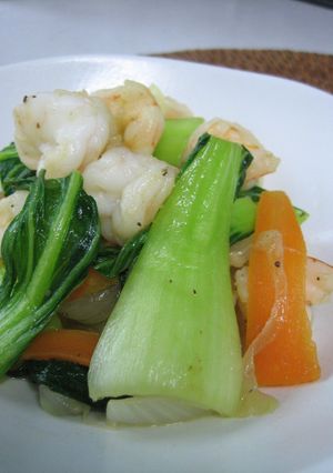簡単✿海老とチンゲン菜の中華炒め✿-レシピのメイン写真