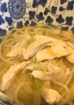 中華風!鷄ネギ黄金うどん-レシピのメイン写真