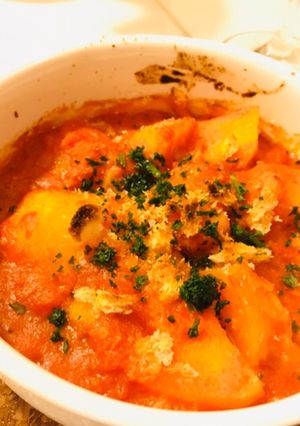 じゃがいものトマト煮　オーブン焼き-レシピのメイン写真