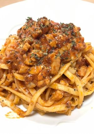パスタ　〜鶏肉とハーブのトマトソース〜-レシピのメイン写真