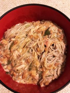 さほど手間なく体に良さげ 粘蕎麦-レシピのメイン写真