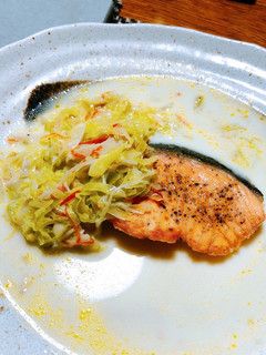 サーモンムニエル♪野菜ミルクソース♡-レシピのメイン写真