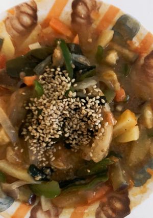 全てレンジ肉なしモス風青椒肉絲風春雨炒煮-レシピのメイン写真