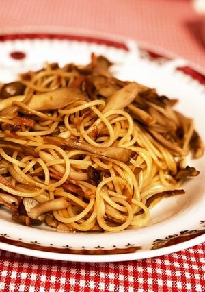 簡単！キノコとベーコンの和風パスタ-レシピのメイン写真