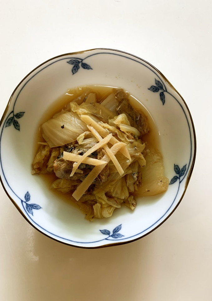 サバ味噌煮缶と白菜の煮物（炊飯器調理）-レシピのメイン写真