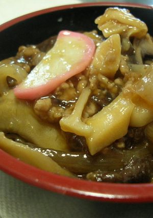 節約★煮しめ丼♪作り過ぎたがめ煮は丼♪-レシピのメイン写真