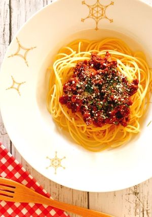 簡単！絶品！お肉ごろごろミートソース-レシピのメイン写真