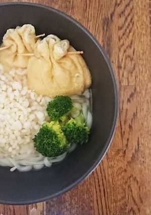 キツネとタヌキの力比べうどん-レシピのメイン写真