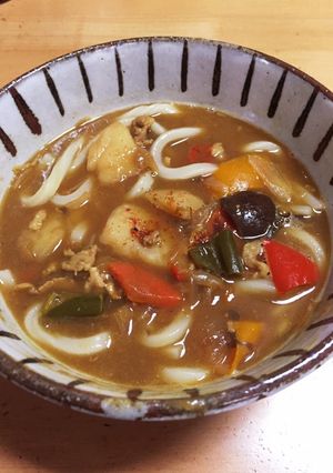 余り物でカレーうどん-レシピのメイン写真