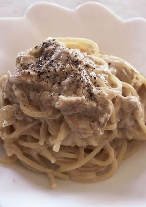 ツナのホワイトソーススパゲティ-レシピのメイン写真