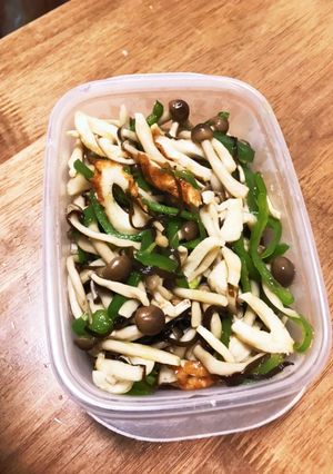 チクワとピーマン、しめじのレンチン塩昆布-レシピのメイン写真