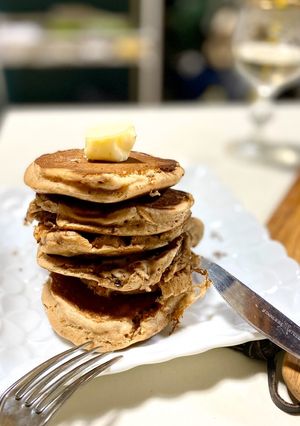 簡単！ホケミでチョコパンケーキタワー♪-レシピのメイン写真